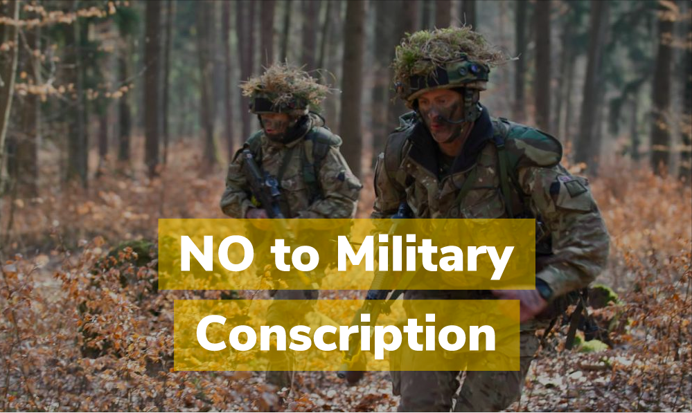 No to military conscription