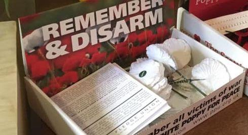Box of white poppies